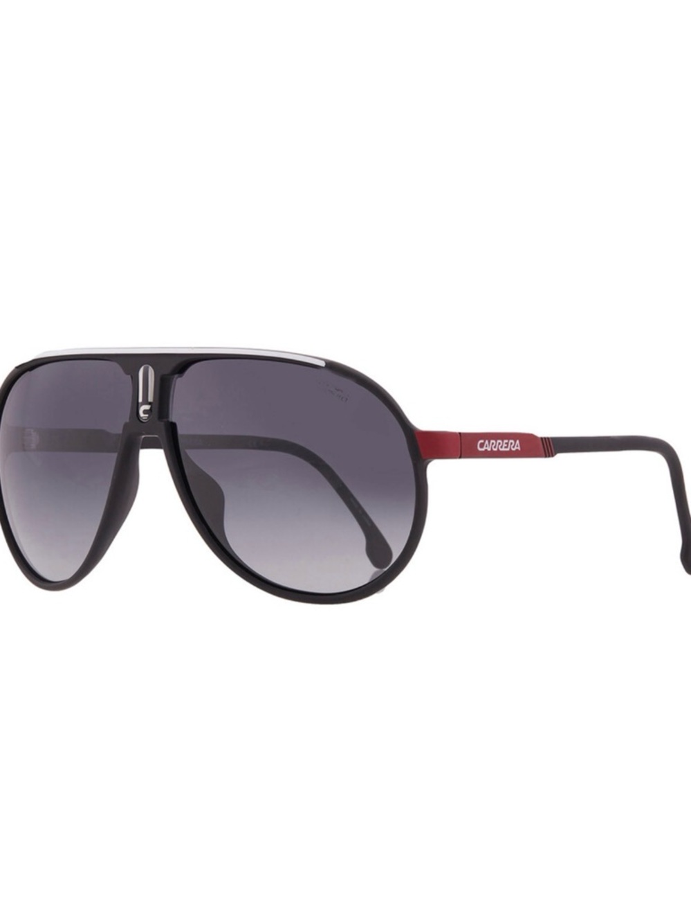 Carrera Men's Black and Red Aviator Sunglasses